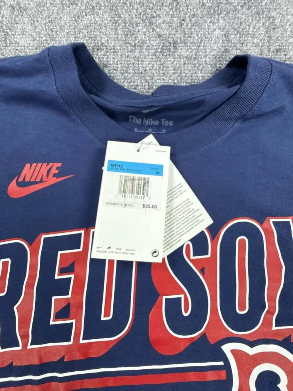 Nike Boston Red Sox Cooperstown Collection Est. 1901 Navy T-Shirt- Medium